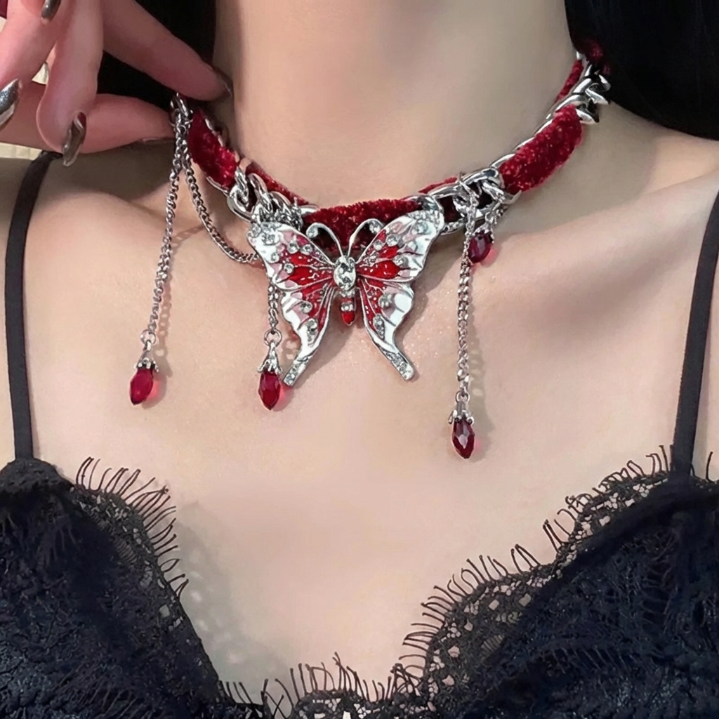 Nocturne Time - Scarlet Choker